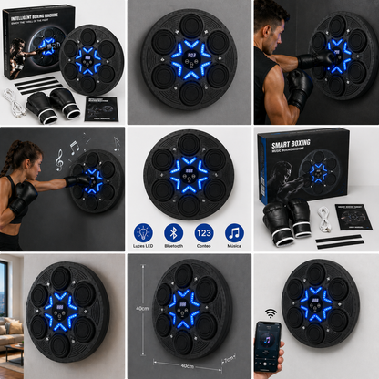 MÁQUINA BOXEO INTELIGENTE CON GUANTES